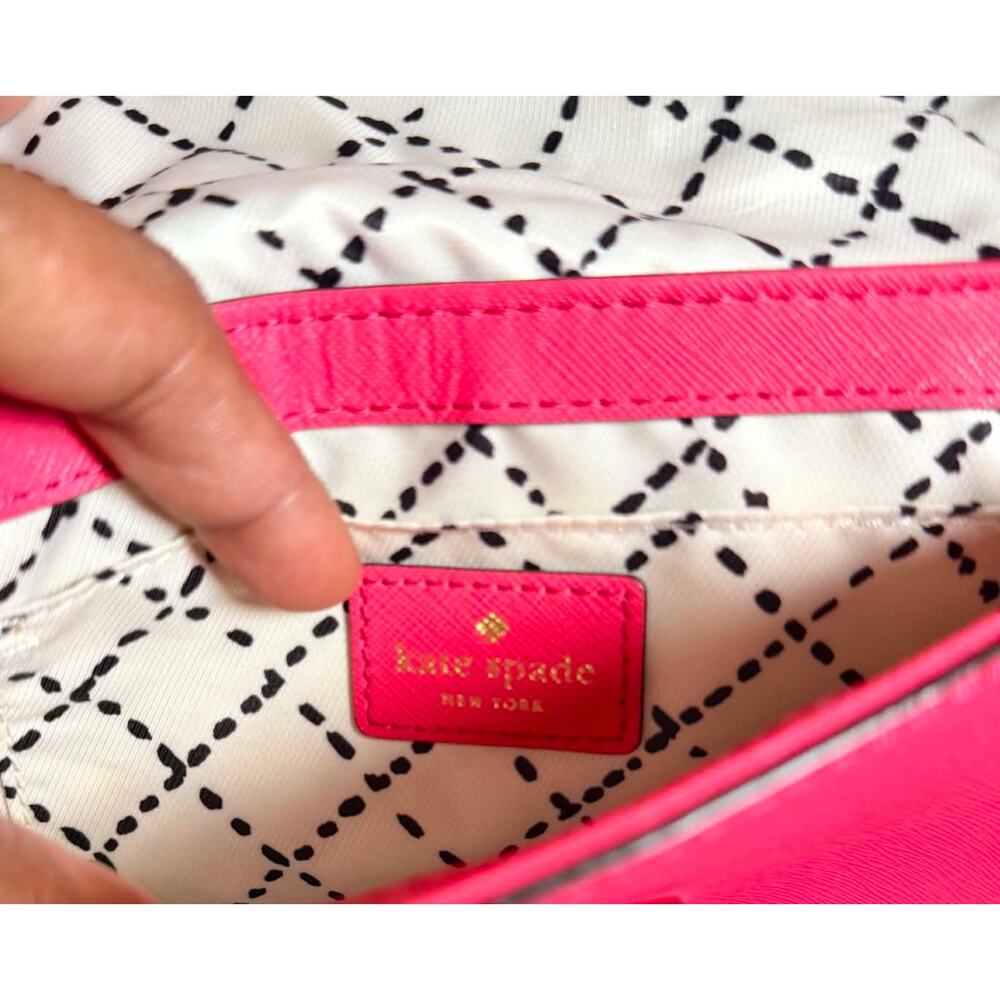 ✨ Kate Spade Newbury Lane Sally Crossbody Bag – Pink Saffiano Leather (EUC) - Picture 6 of 6